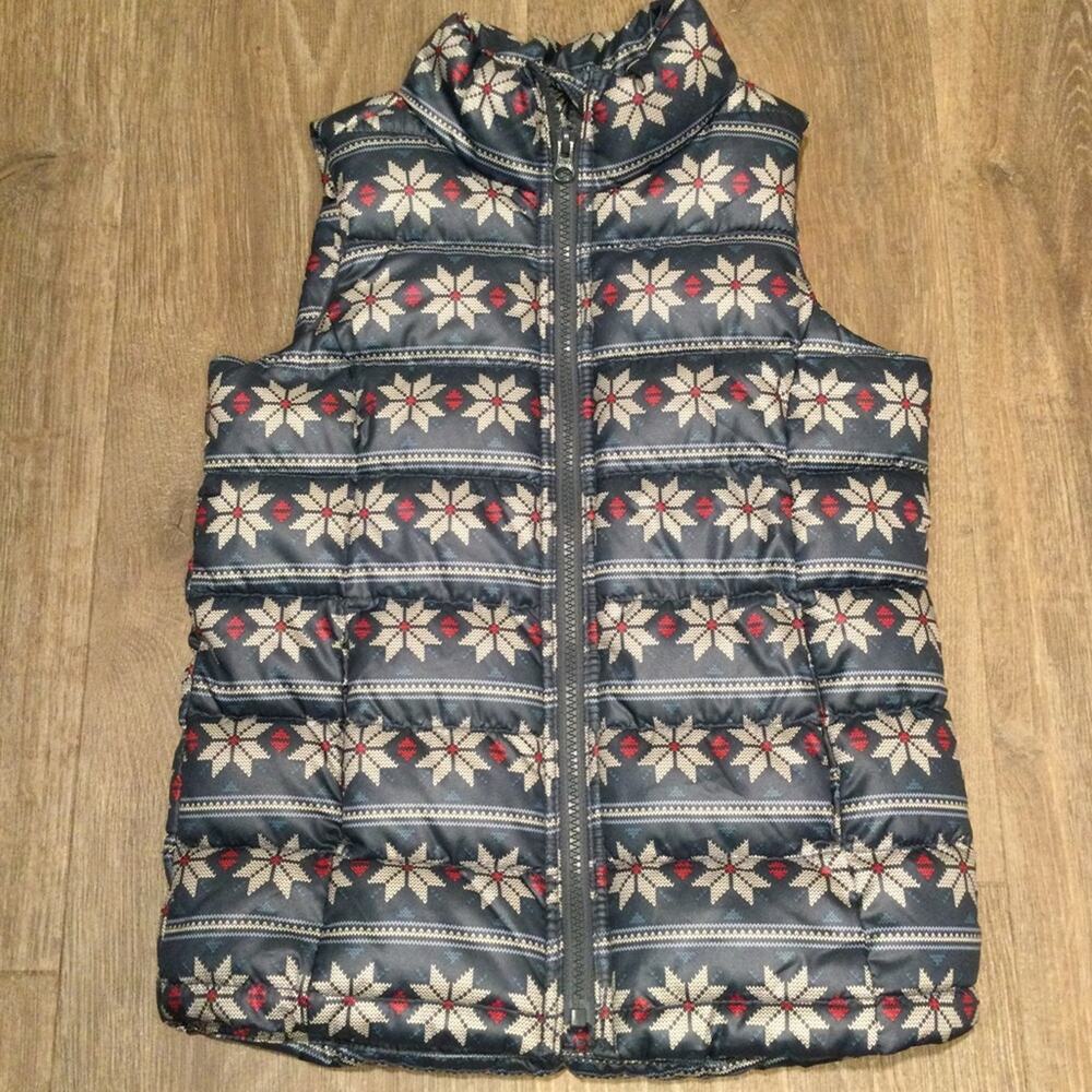 Old Navy frost free puffer vest Girls Medium 8